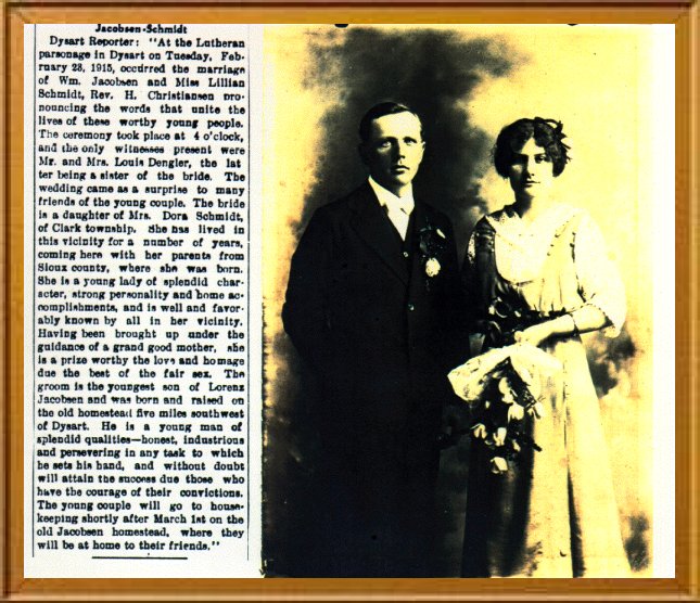 Jacobsen-Schmidt Wedding - 1915